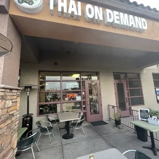 Main entrance of Thai on Demand