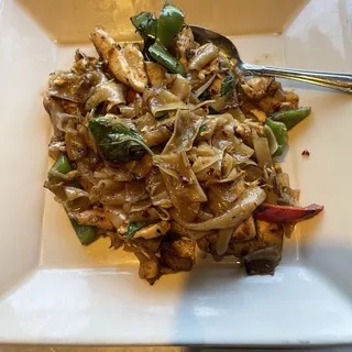 Drunken Noodles Spicy Hot Basil Noodles