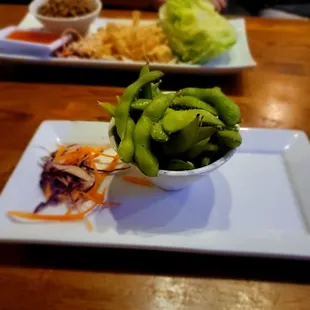 a bowl of vegetables on a plate