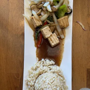 Ka Prao with tofu