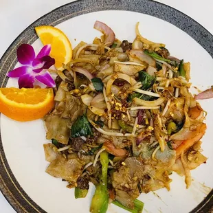 Pad kee mao with beef