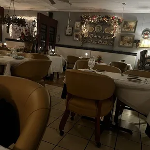 Dining area with the kitchen to the right