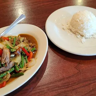 Chef special basil duck