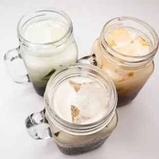 Thai Green Tea, Thai Tea, and Thai Coffee. Thai Teas are known for their sweetness and rich, creamy thick texture.