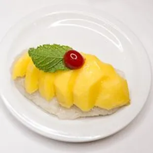 Dessert - Mango Sticky Rice. This is a seasonal item (usually during summer months).
