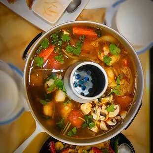 Large Seafood Combo Hot and Sour Soup