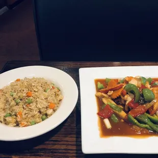Sweet &amp; Sour Chicken w/ Fried Rice.