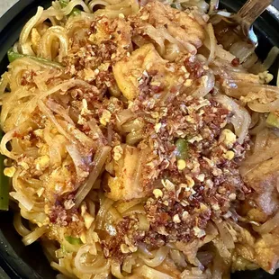 Tofu Pad Thai-no veggies except onion