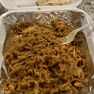 Chicken Pad Thai! Had already eaten some