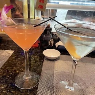 Martinis- Pear and Grapefruit