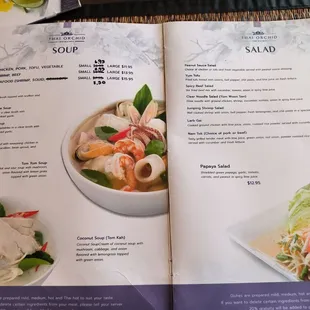 menu, sushi and sashimi