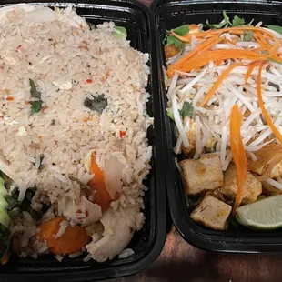 Spicy Fried Rice and Pad Thai