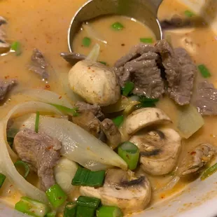 Excellent Thai beef soup