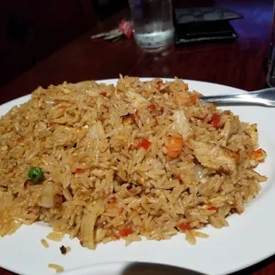 House fried rice with pork and very spicy!