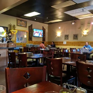 Inside from the back left corner