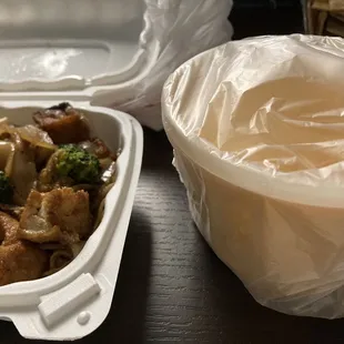 Small Penang to go- $17!!!! Full of tofu, hardly any curry Extremely spicy, asked for mild