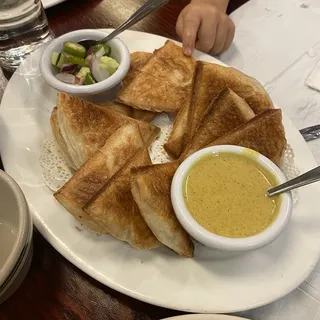 Roti with Yellow Curry Sauce
