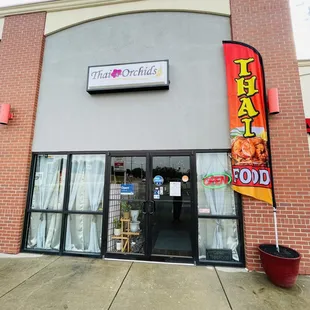 the front of the restaurant