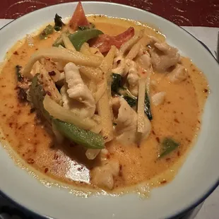 Red curry chicken-spice level 8