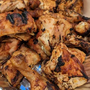 chicken wings in foil
