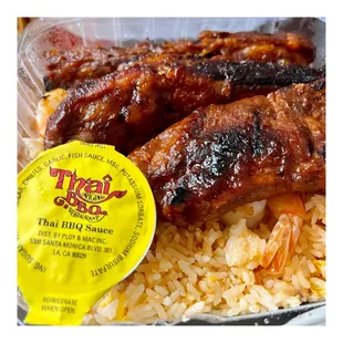 ribs and rice