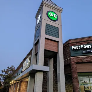 Thai Palace is located in the Glenwood Square shopping center in Chapel Hill on 54 near 15-501. Pictured here is the clock tower outside.