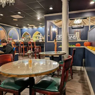 Inside the dining room. Facing the bar and entry area. This is a spacious restaurant with a few other dining room spaces.