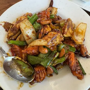 Cashew chicken with vegetables