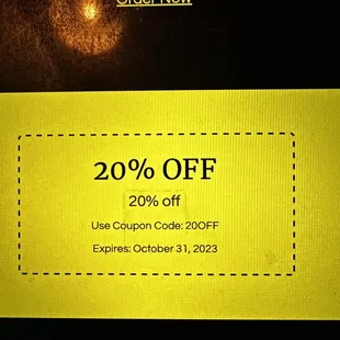 Discount for the month