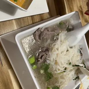 Beef Noodle Soup stirred up