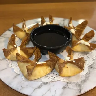 Cream Cheese Wontons! Really fresh! Burning hot and stuffed with the cream cheese filling! 12. Cream Cheese Wonton 9/10