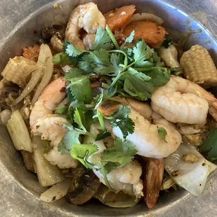 Clay Pot Shrimp