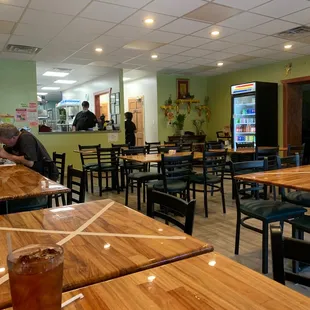 the interior of a restaurant