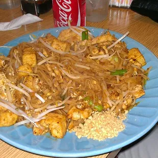 Pad Thai with chicken.and tofu