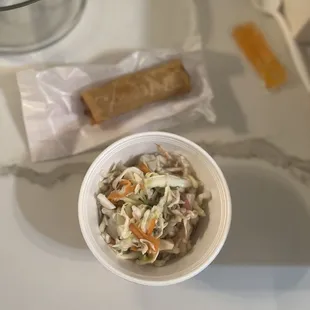 Spring Roll, Side Salad