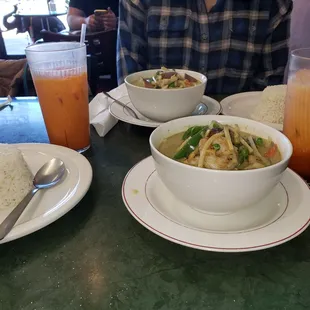 Green Curry and Thai Tea