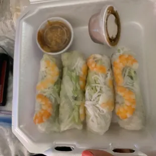 Thai Spring Rolls (received when I ordered Thai Egg Rolls)