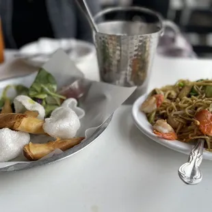 Shrimp Rolls shrimp Chow Mein