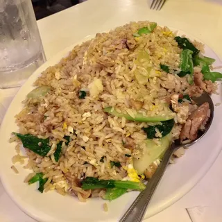 BBQ Chicken Garlic Fried Rice