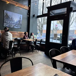 Inside one dining area