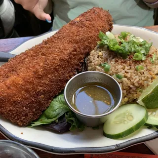 20.2. Garlic Fried Rice & Crispy Trout