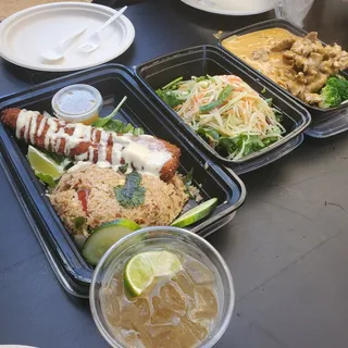 21.1. Basil Fried Rice & Crispy Trout