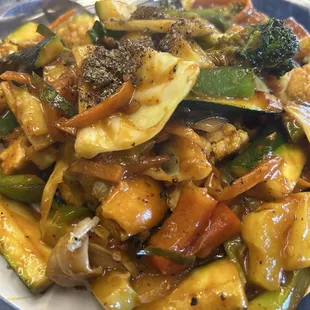 Thai pepper with veggies.