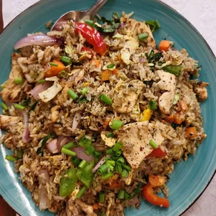 Basil fried rice - chicken - spicy
