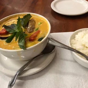 Curry , Red  with beef