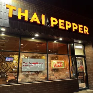 Outside - across from Speedway gas station and next to cheer liquor