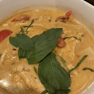 Panang curry with chicken