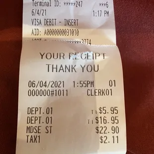 Receipt