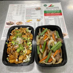 Tereyaki ck Mongolian beef