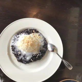 Black Sticky Rice with Coconut Ice Cream